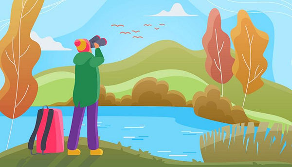 Learning after 50 -- birdwatching